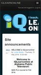 Mobile Screenshot of iqlearnonline.org