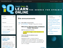 Tablet Screenshot of iqlearnonline.org